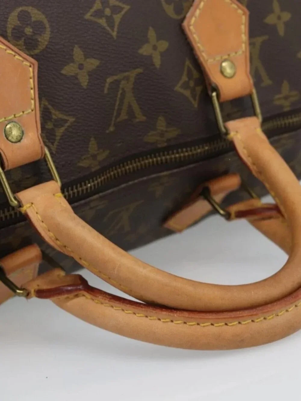 LOUIS VUITTON Monogram Speedy 40 Hand Bag M41522 LV Auth ka4888
